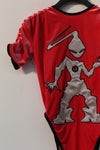 Windowsen "Alien" velvet conjoined short -sleeved PS23OP001 rose red